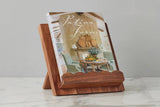 Scalloped Wood Book Stand