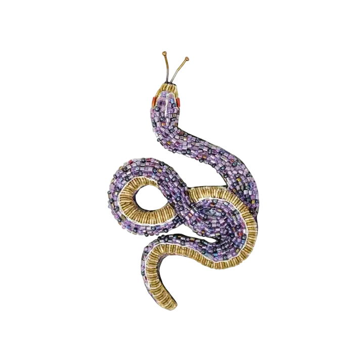 Brooch Amethyst Snake