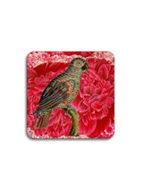 Coaster Set of 4 Blue Parrot