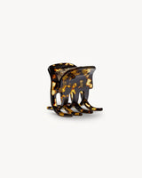 Mini Hair Clip Dark Tortoise