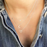 Liven Open Heart Necklace Yellow Gold