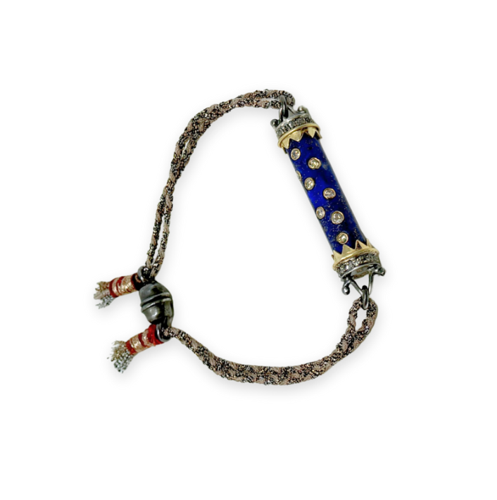 Lapis Tube Bracelet