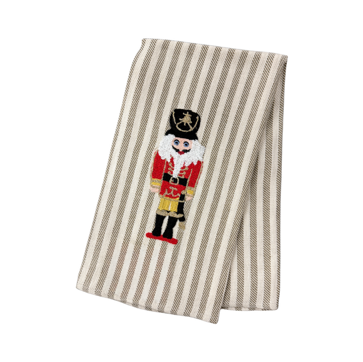 Embroidered Kitchen Towel Nutcracker