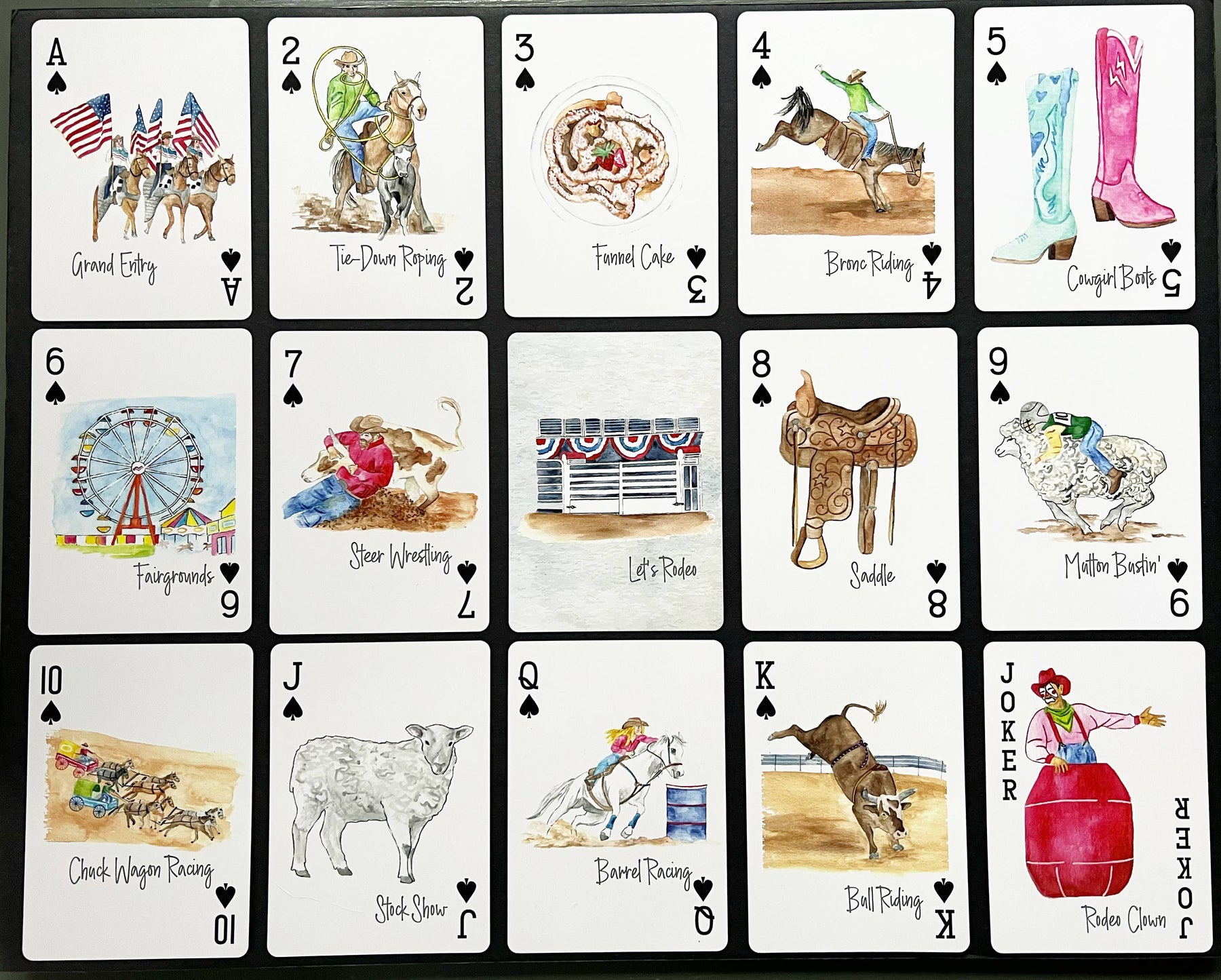 Playing Cards Let's Rodeo