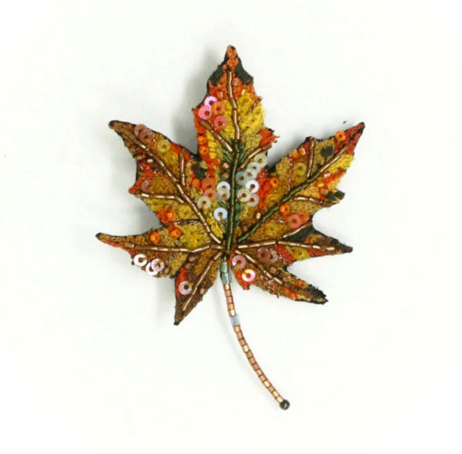 Brooch North Wind Maple Leaf