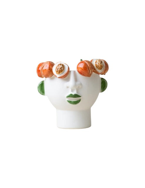 Face Vase Small Peach