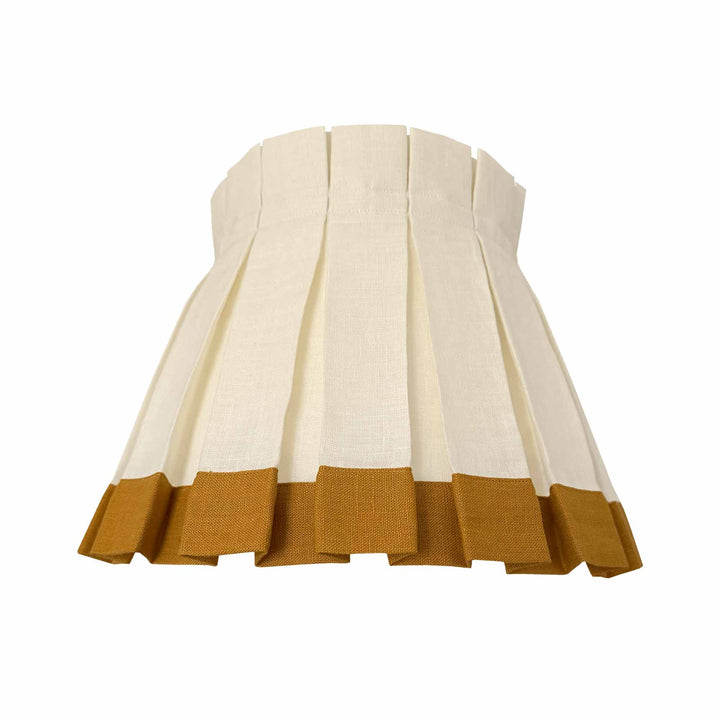 LAMPSHADE MUSTARD STRIPE 6"