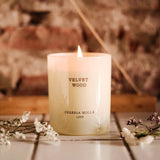 Velvet Wood Candle