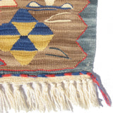 Wild Wheat Indigo Kilim Rug