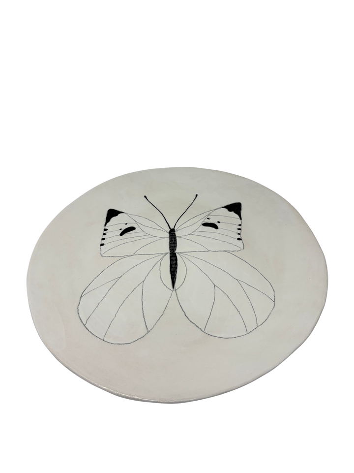 New Large Round Platter Butterfly 4