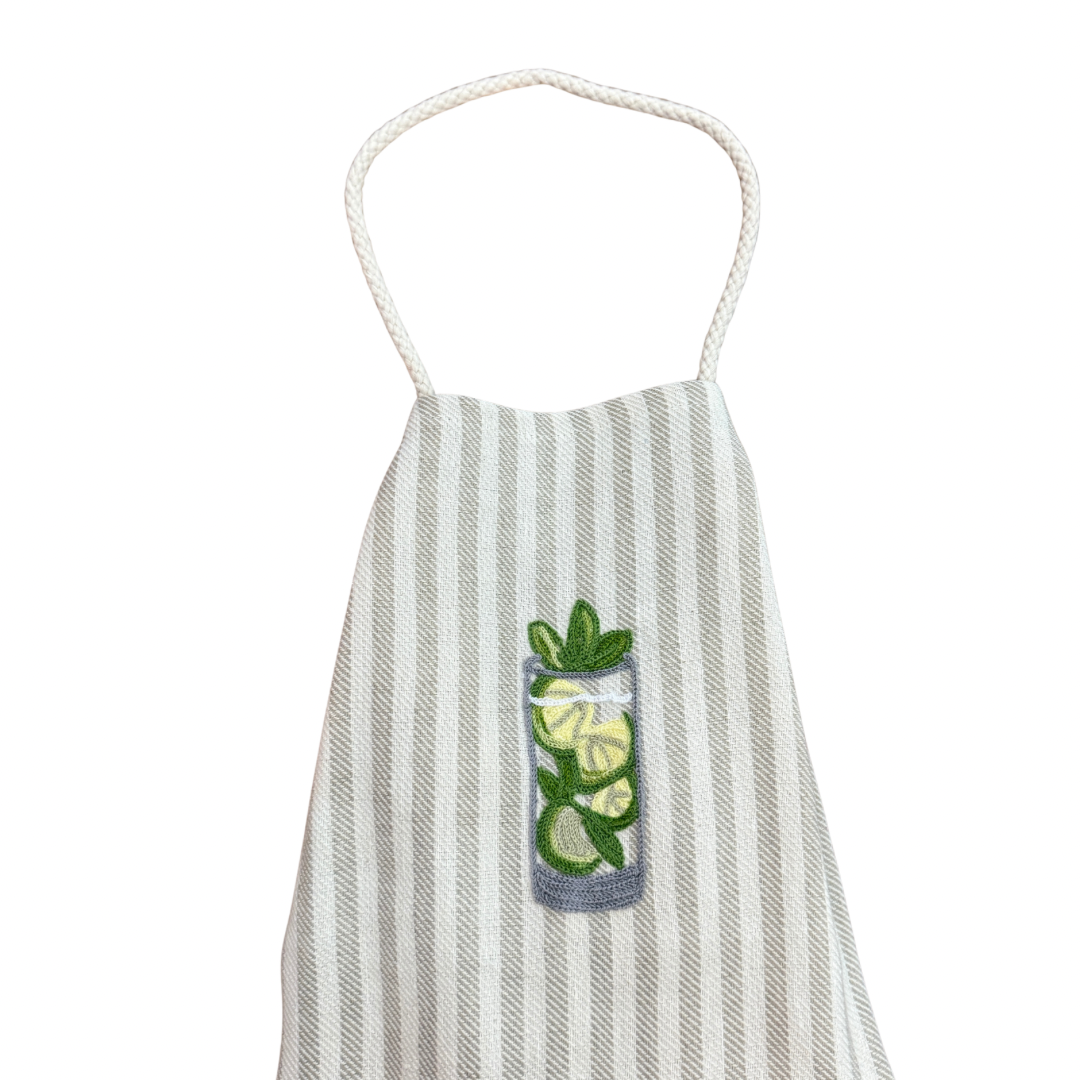 Embroidered Apron Mojito