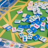 Mahjong Tile Set Electric Blue