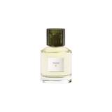 The Tiny Finch Trudon II perfume in a clear glass bottle with a dark green ribbed cap and white label.