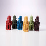 Monkey with a Fez Beeswax Candle: Blush