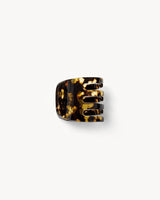 Mini Hair Clip Dark Tortoise