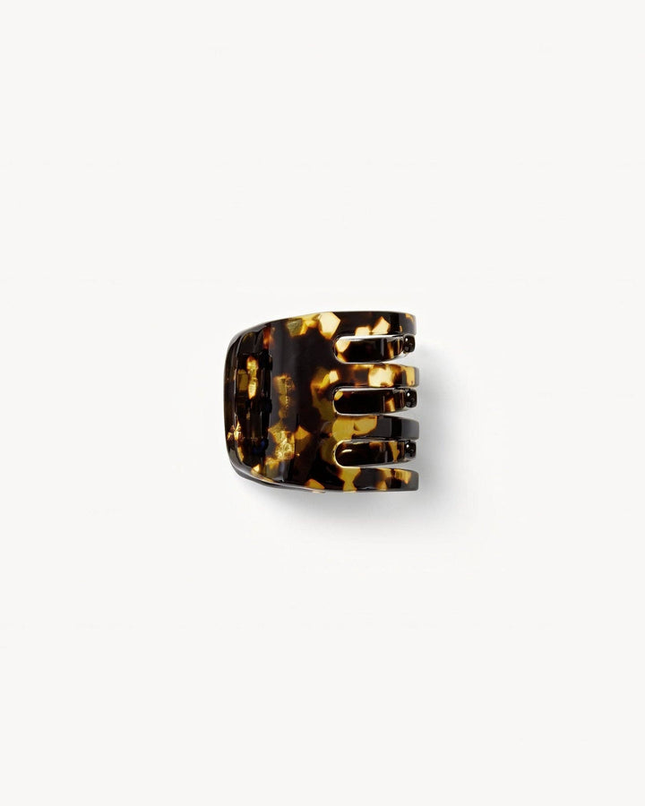 Mini Hair Clip Dark Tortoise