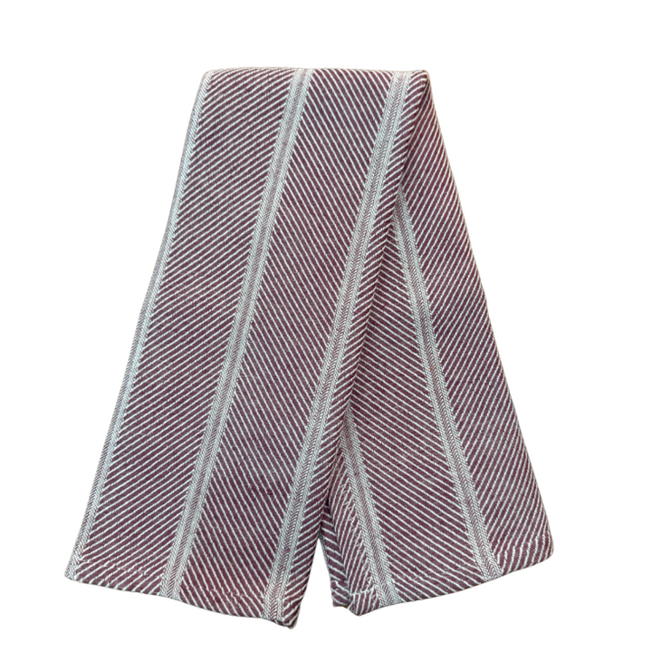 Embroidered Kitchen Towel Twill WIne