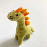 Knitted Brachiosaurus Dinosaur Rattle Toy