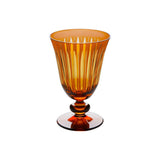 Prism Amber Wine Glasses Set 4