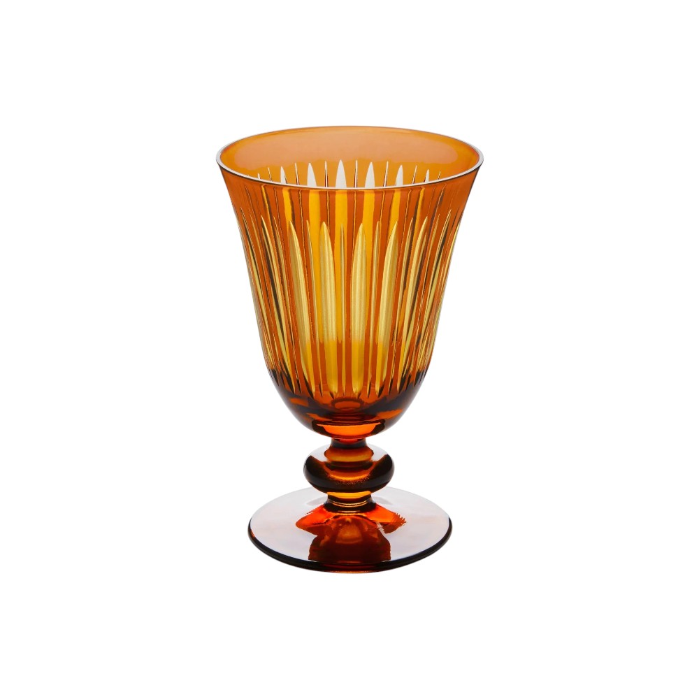 Prism Amber Wine Glasses Set 4
