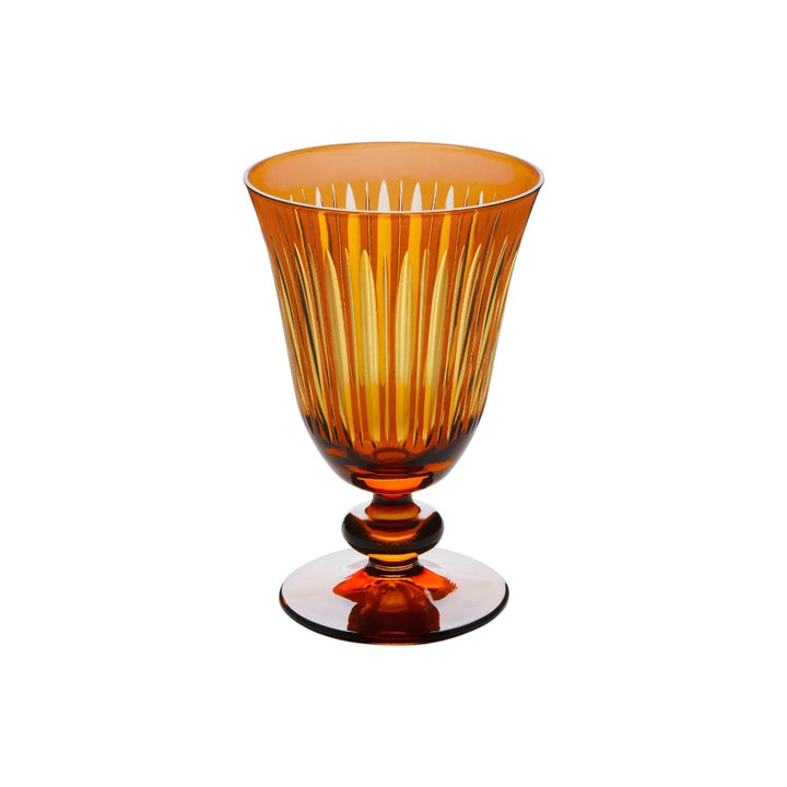 Prism Amber Wine Glasses Set 4