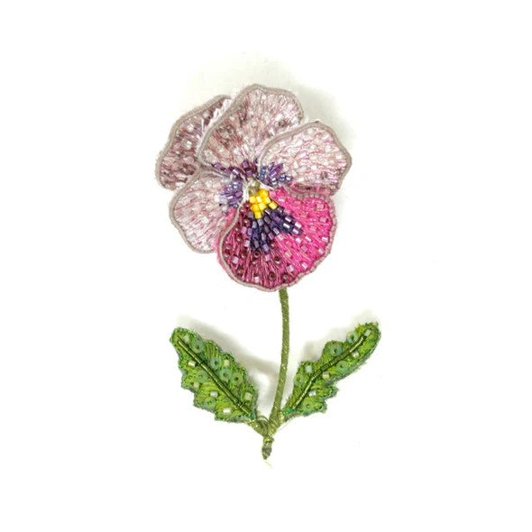 Brooch Pink Pansy