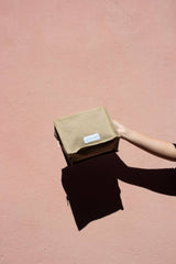 Sand Beige Cube Bag
