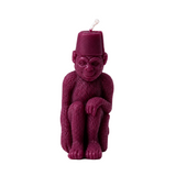 Monkey with a Fez Beeswax Candle: Wild plum
