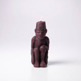 Monkey with a Fez Beeswax Candle: Celadon
