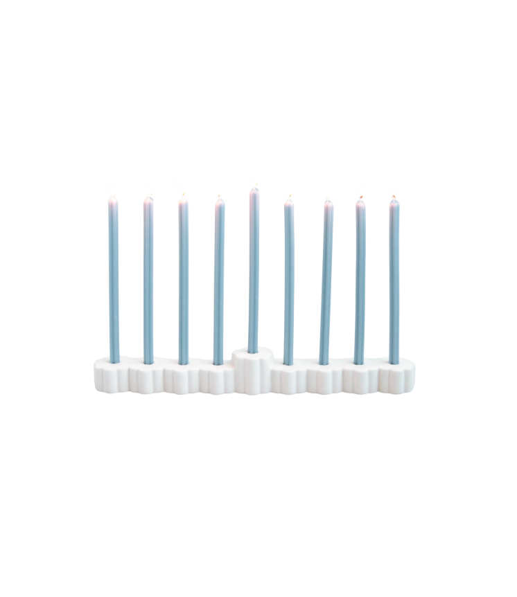 Ceramic Flower Menorah
