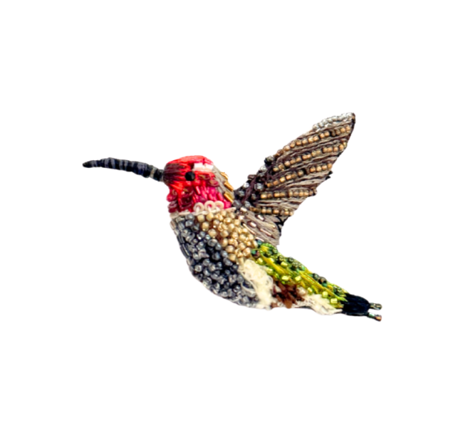 Brooch Sparkling Hummingbird