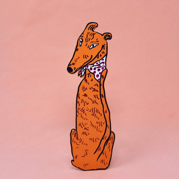 Dog Tails Bookmark Orange