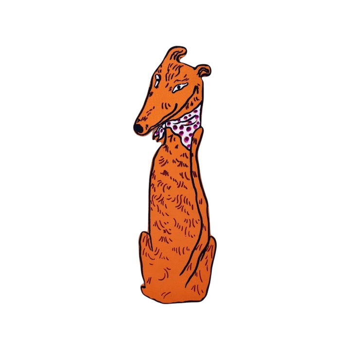 Dog Tails Bookmark Orange