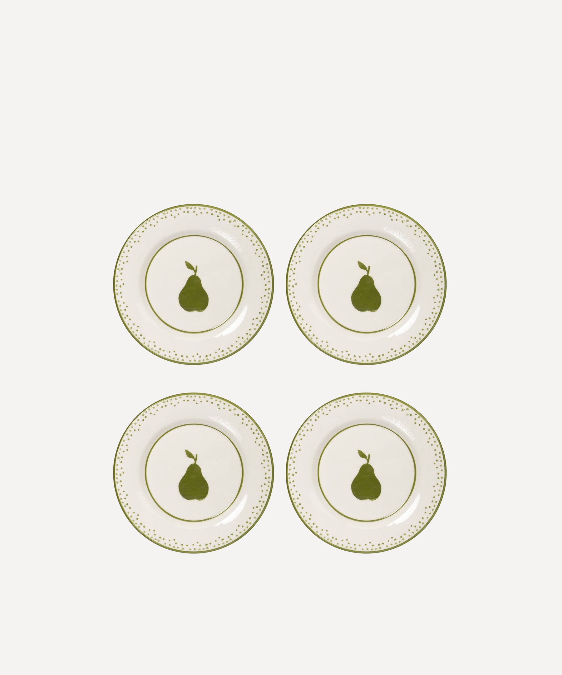 Pera Dessert Plate Set 4