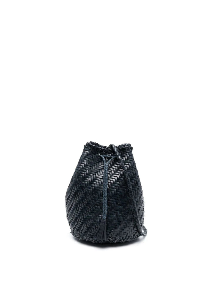 Pompom Double Jump tassel-detail bucket bag