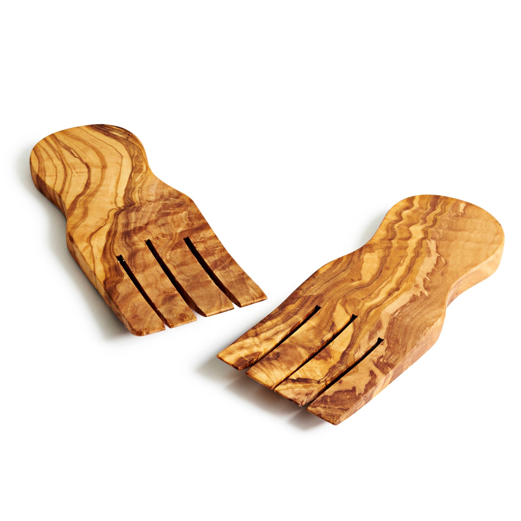 Natural Olive Serving Hands
