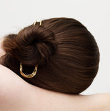 Midi Wavy French Hair Pin Gold