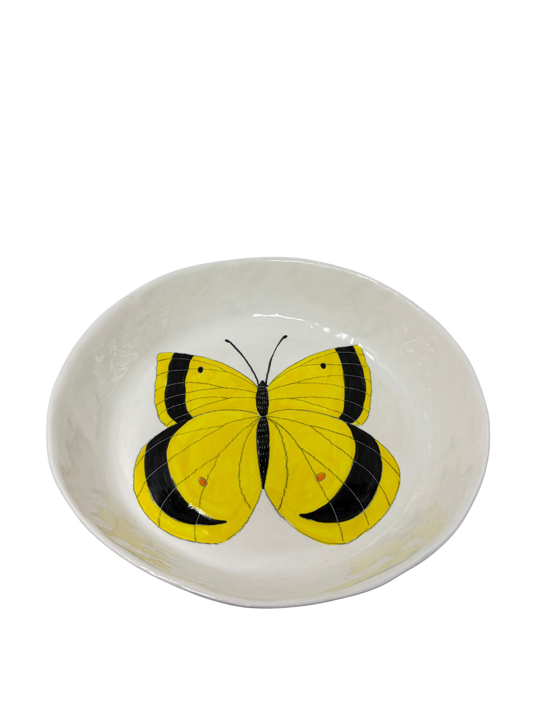 Large Round Platter Butterfly 5