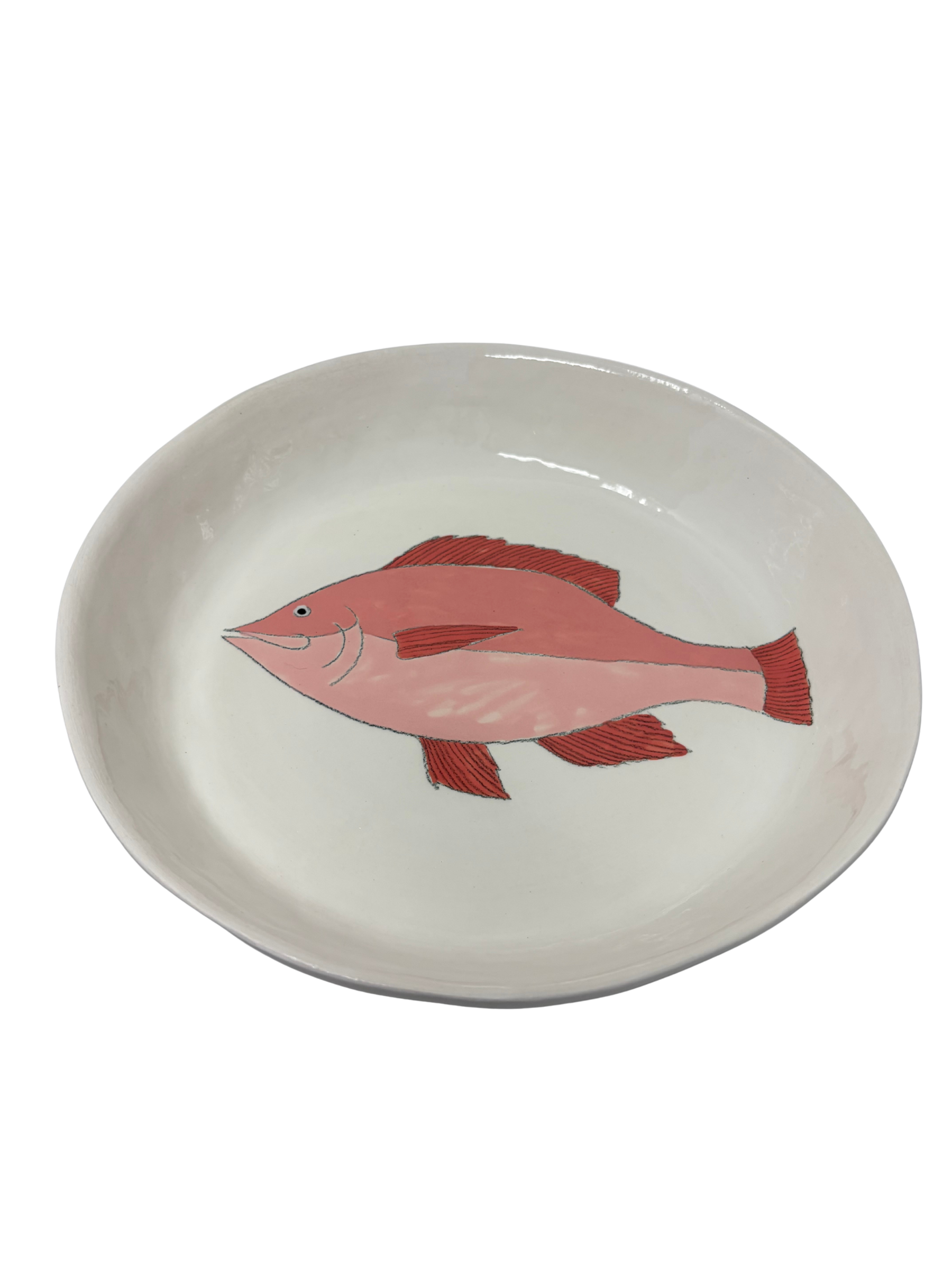Large Round Platter Fish 5