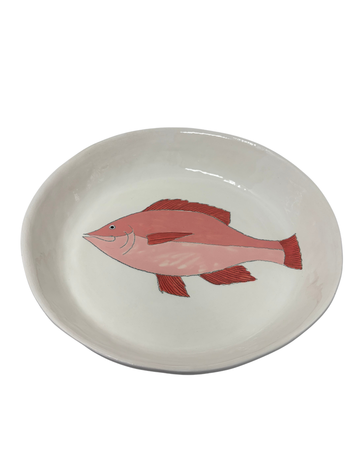 Large Round Platter Fish 5