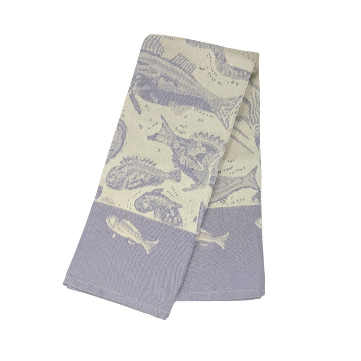 Embroidered Kitchen Towel Sea Lavender