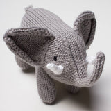 Knitted Elephant Rattle Toy