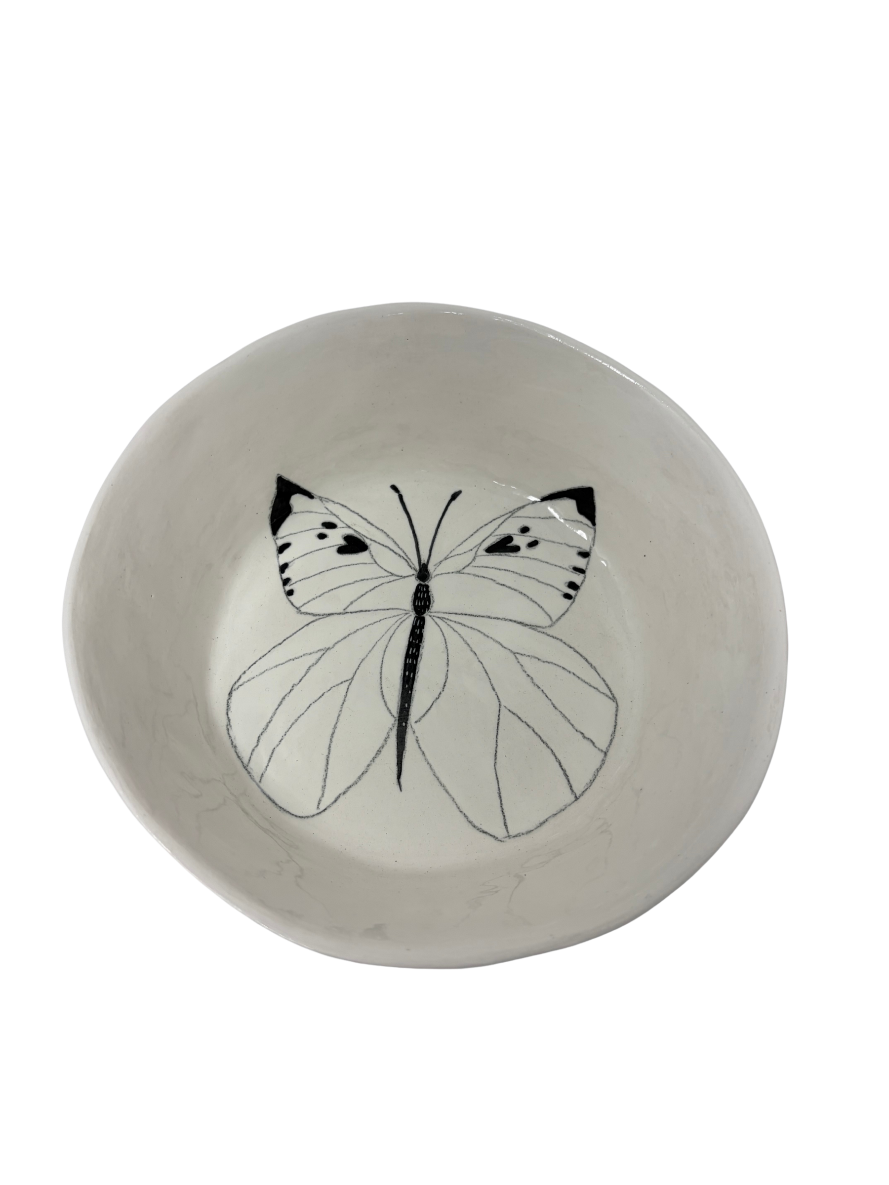 Large Snack Bowl Butterfly 1
