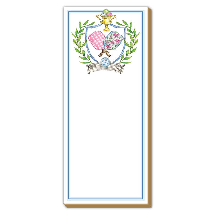 Notepad Pickleball Crest Long
