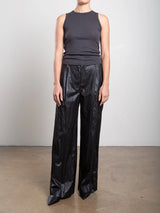Spencer Pant Black Faux Leather