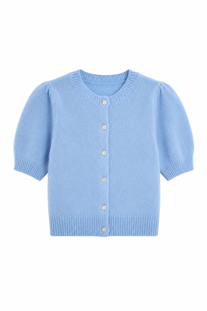 Sheila Puff Cardi in Cornflower