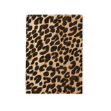 The Tiny Finch Soho notebook in leopard print cross grain calf skin leather with a luxurious handcrafted finish.