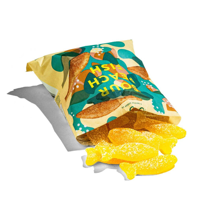 Sour Peach Fish Swedish Candy 5.2oz