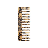 The Tiny Finch blonde tortoise wide-tooth hair comb handcrafted from renewable Italian acetate
