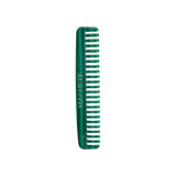 The Tiny Finch wide-tooth travel comb in green malachite patterned Italian bio-acetate for all hair types